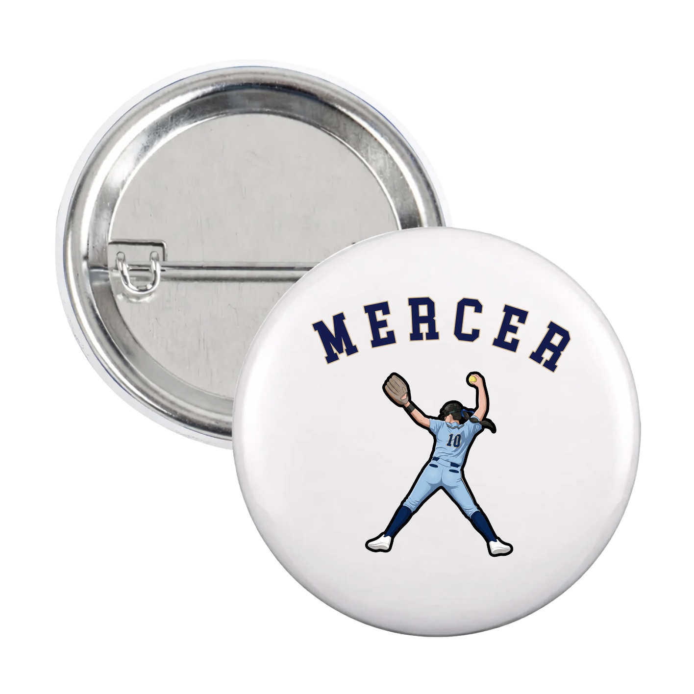 Game Day Button — Shirsey Arch in White