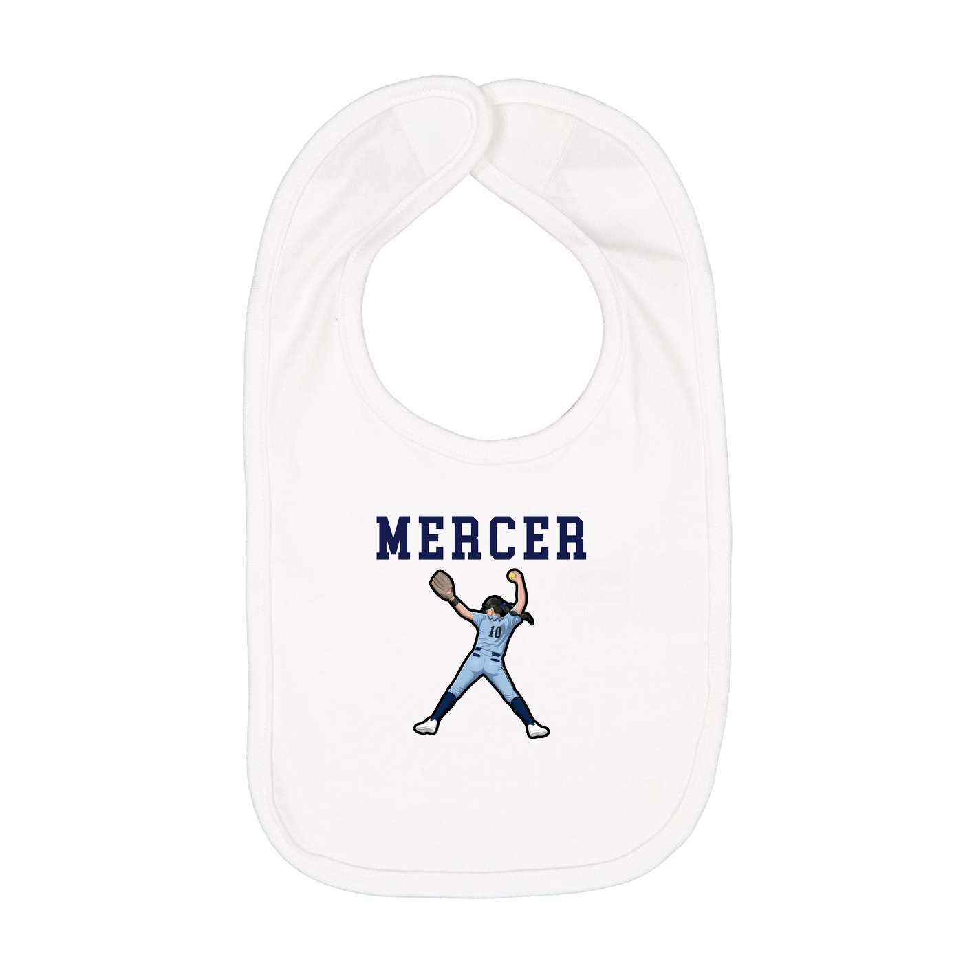 Infant Bib — Shirsey in White