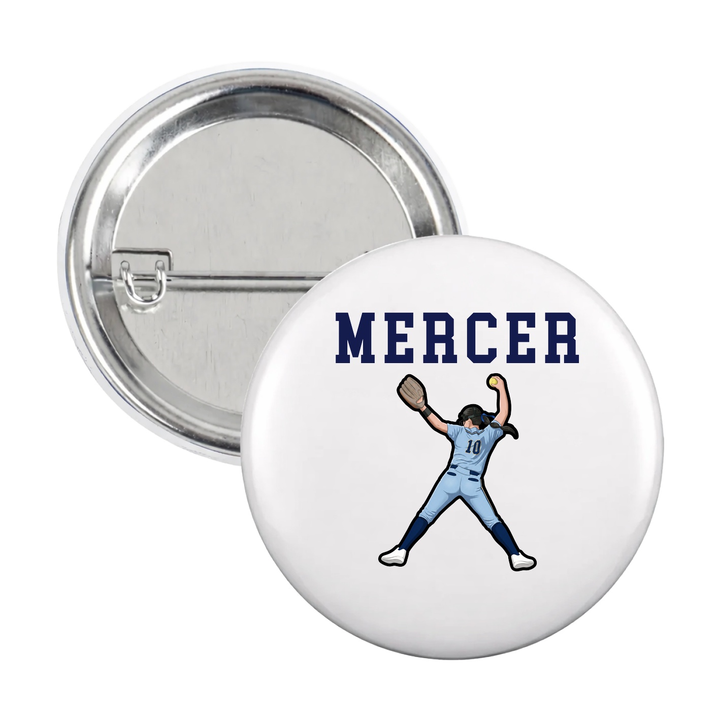 Game Day Button — Shirsey in White