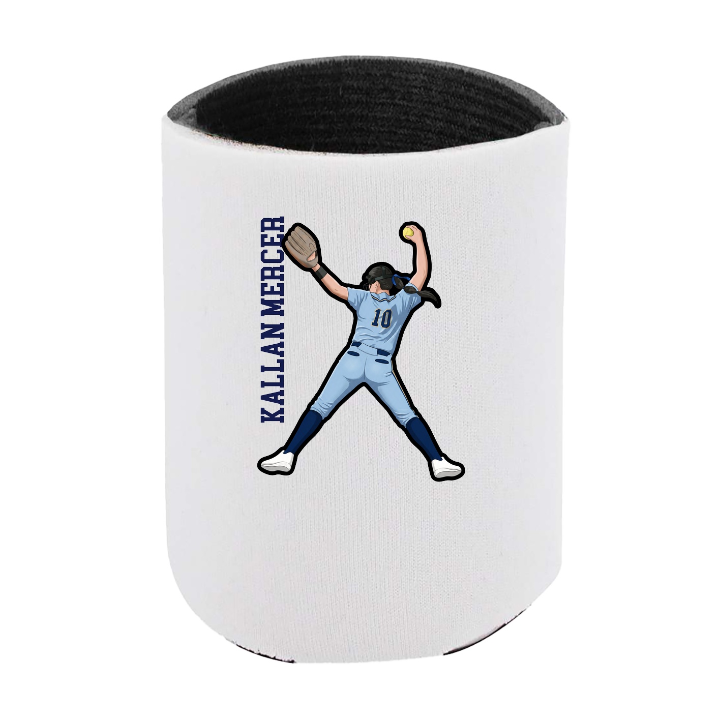 Can Holder — Name Vertical in White