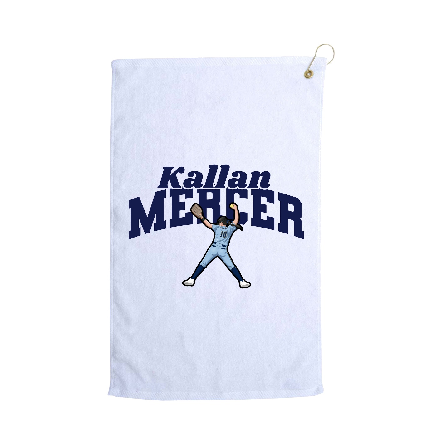 Golf Towel — Signature Arch in White