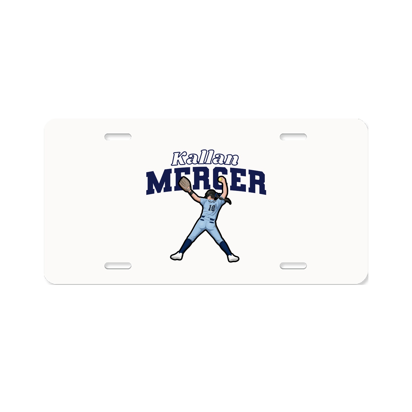 License Plate — Name Arch in Classic