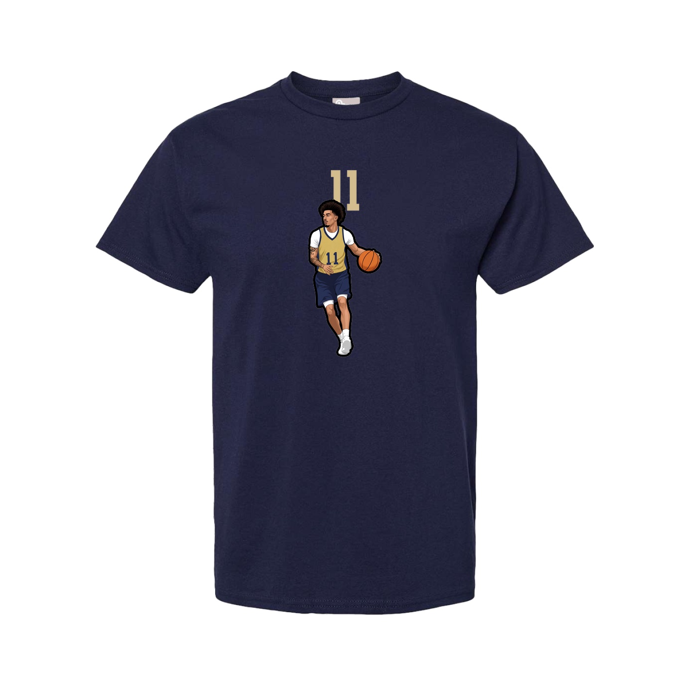 Tee — Number Top in Navy