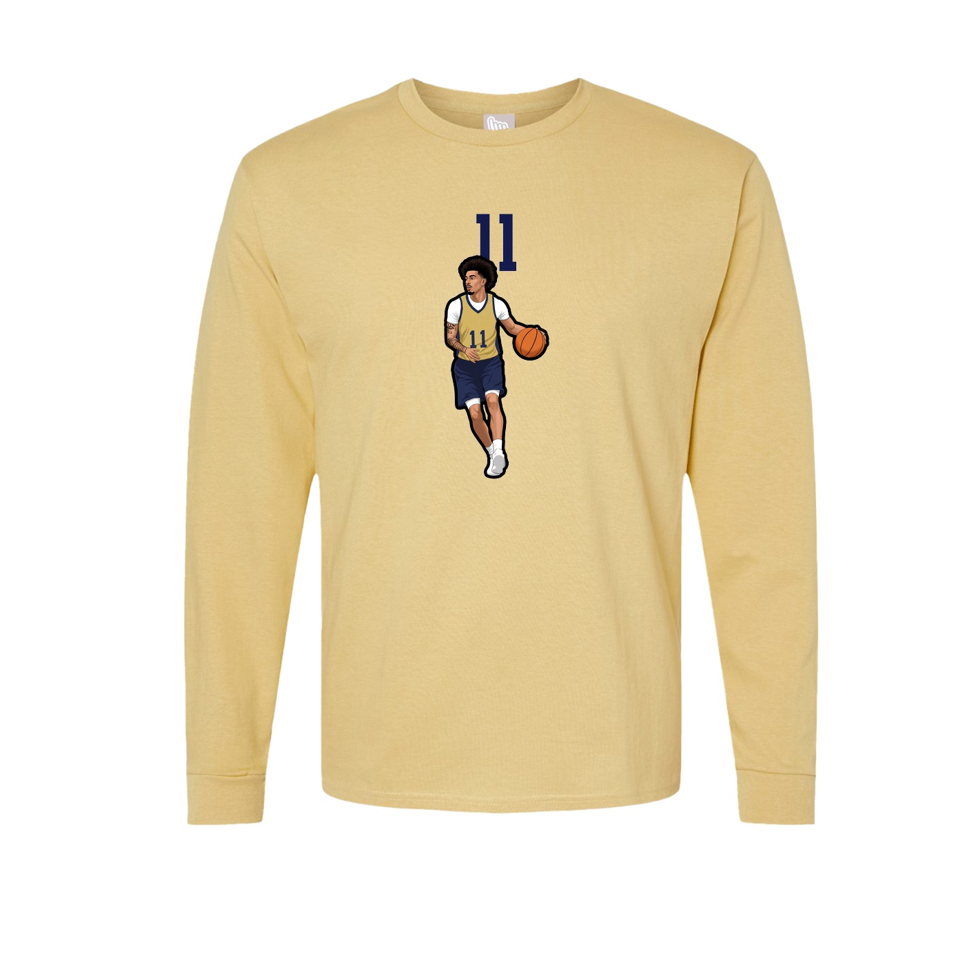 Long Sleeve Tee — Number Top in Vegas Gold