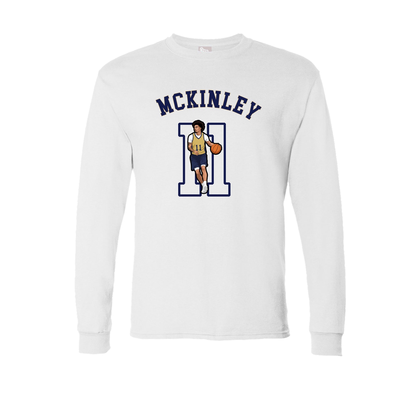 Long Sleeve Tee — Shirsey Arch in White