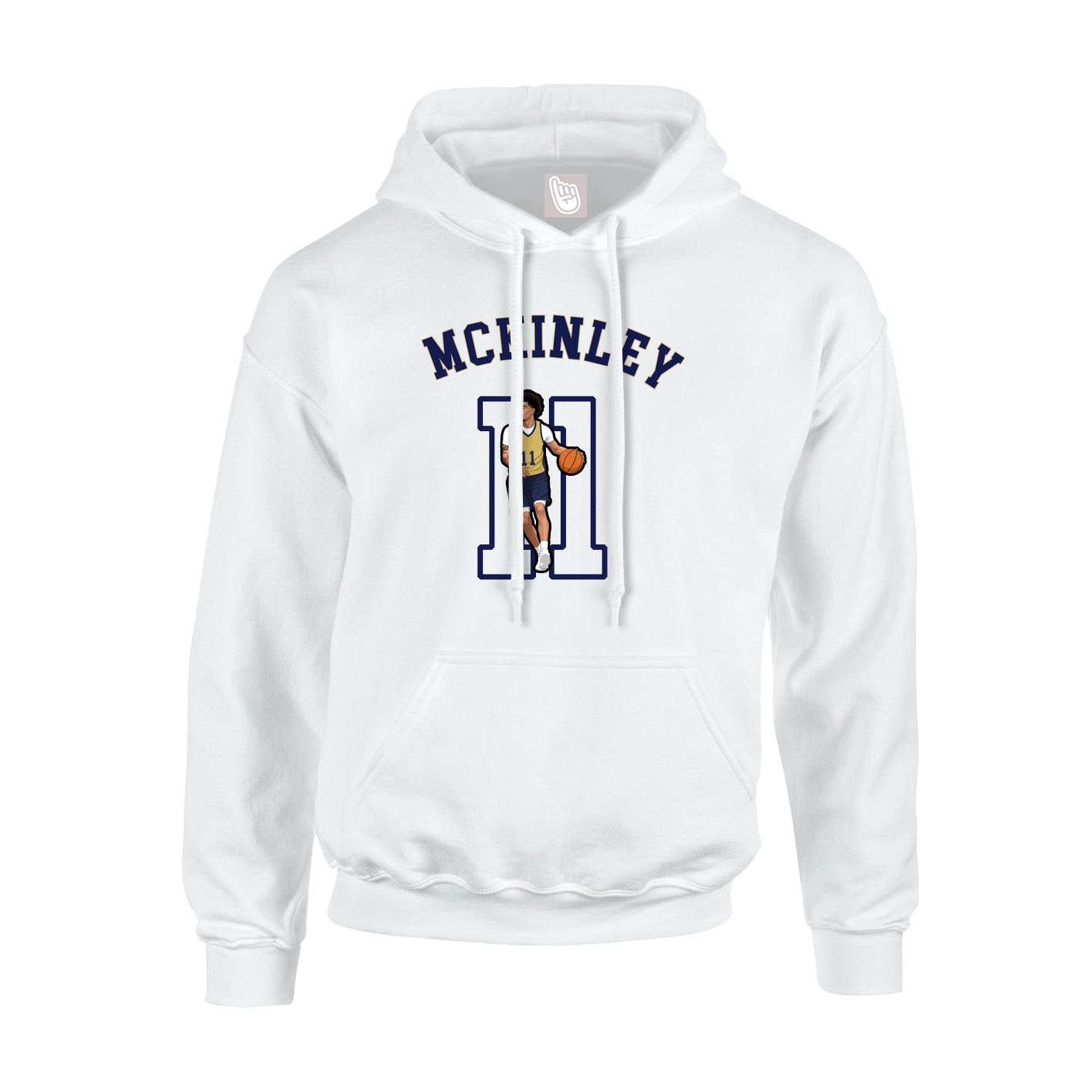Hoodie — Shirsey Arch in White