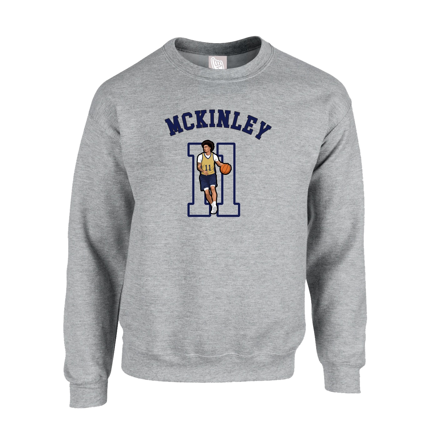 Fleece Crew — Shirsey Arch in Grey