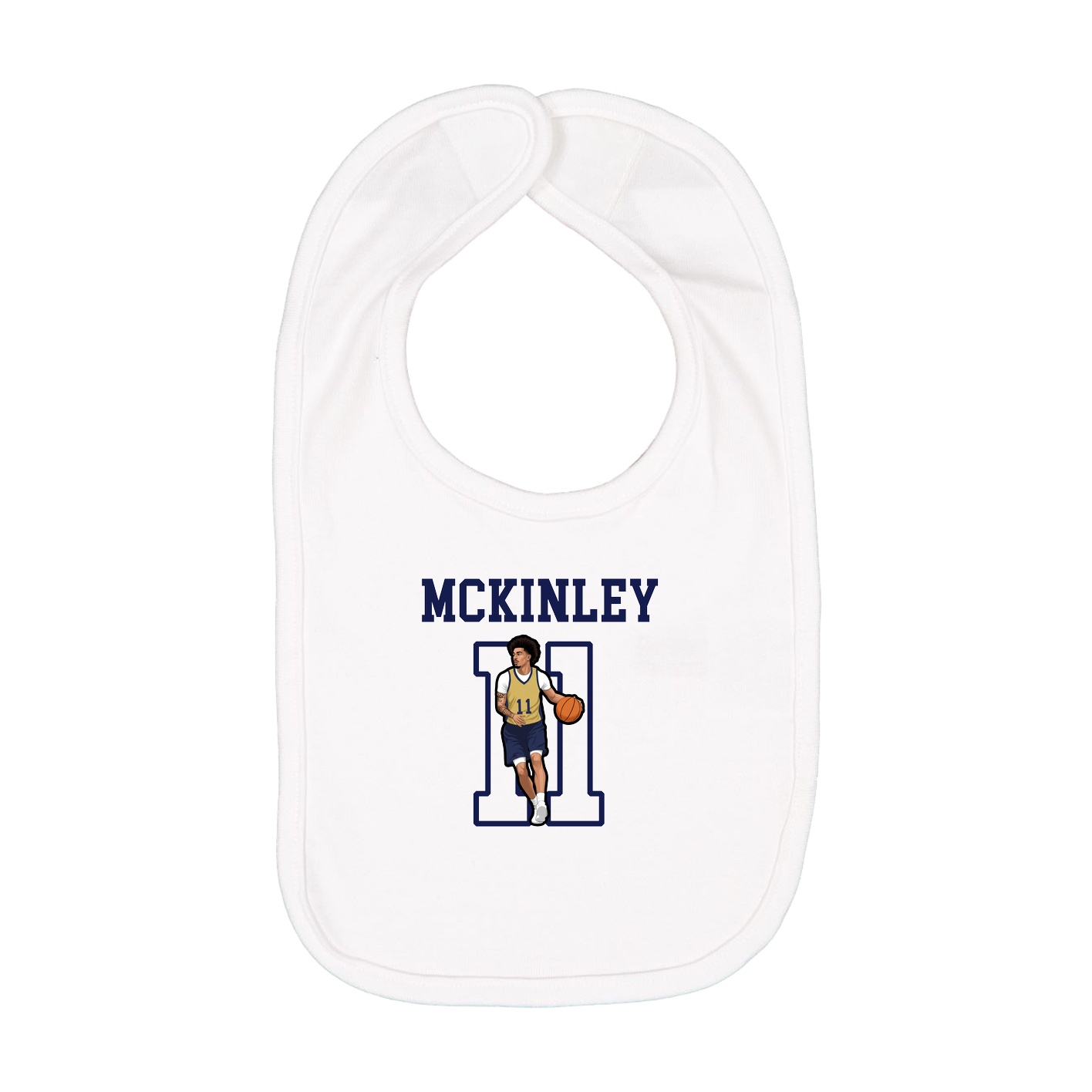 Infant Bib — Shirsey in White