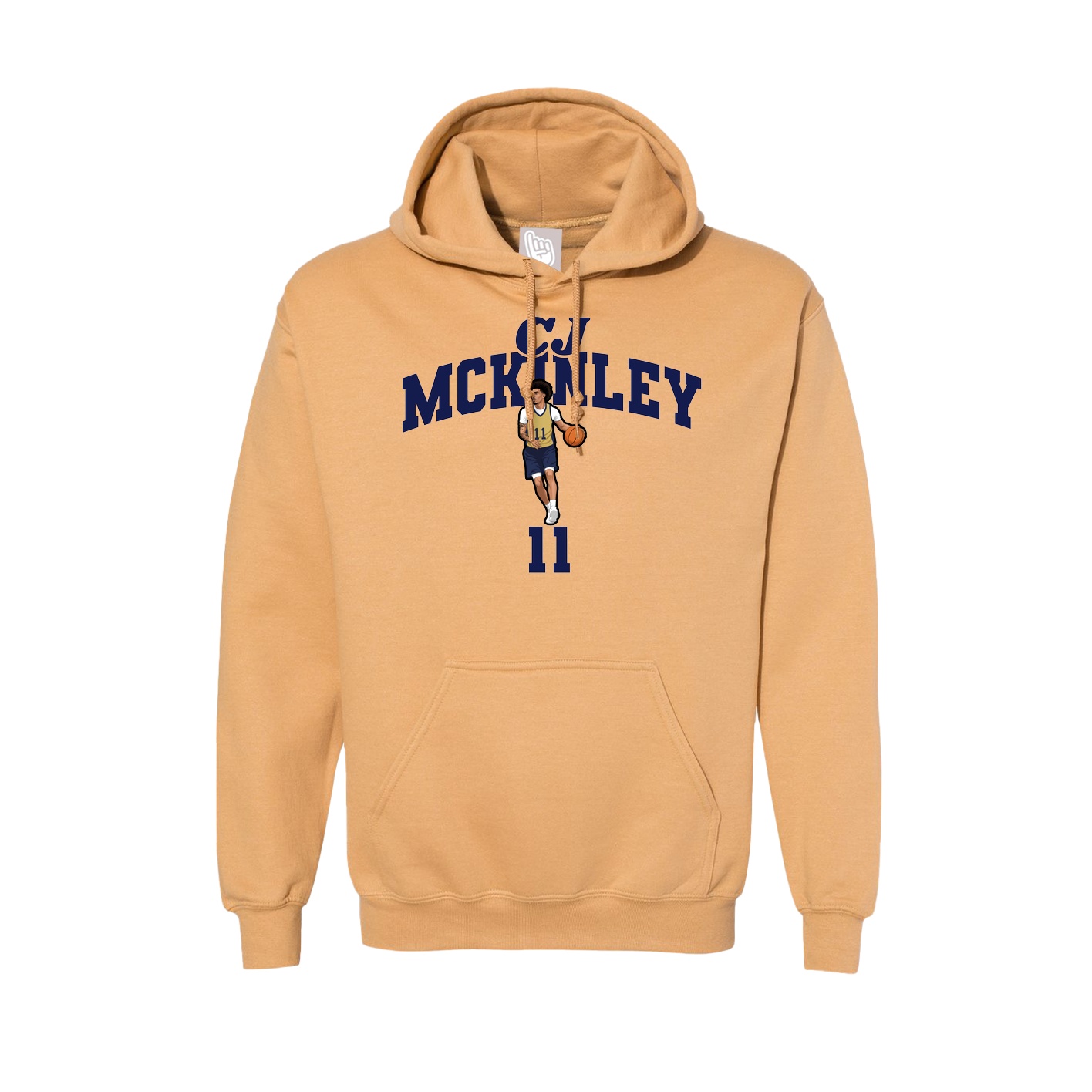 Hoodie — Signature Arch in Vegas Gold