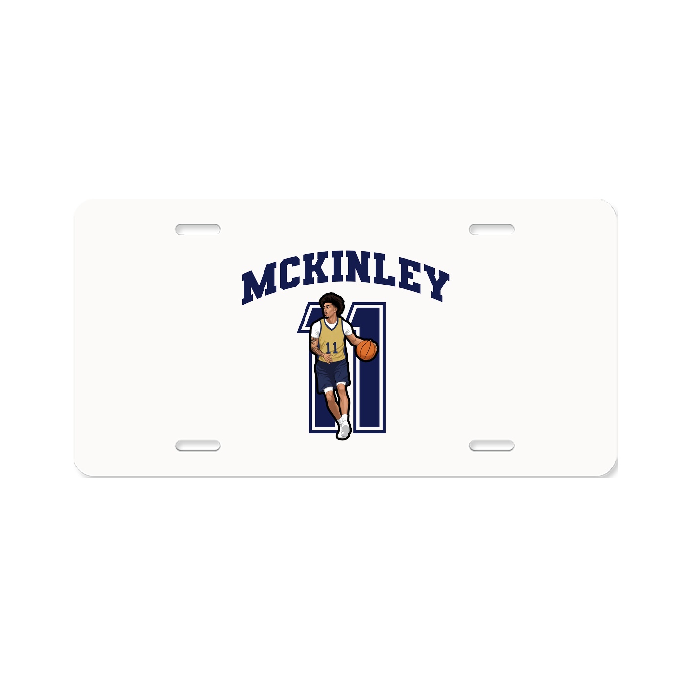 License Plate — Number in Classic
