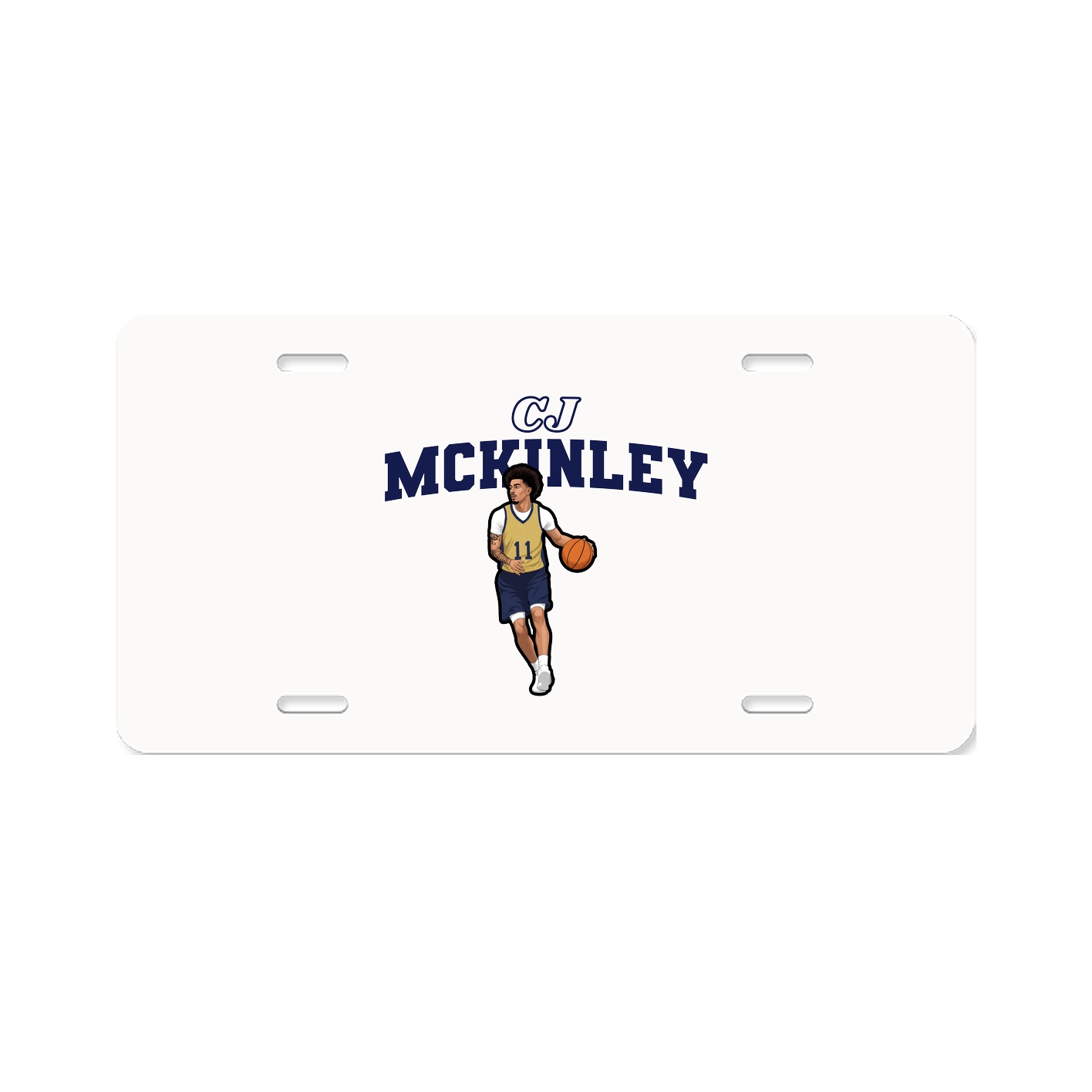 License Plate — Name Arch in Classic