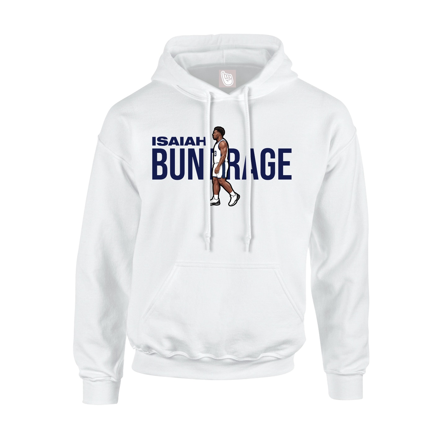 Hoodie — Player Name in White