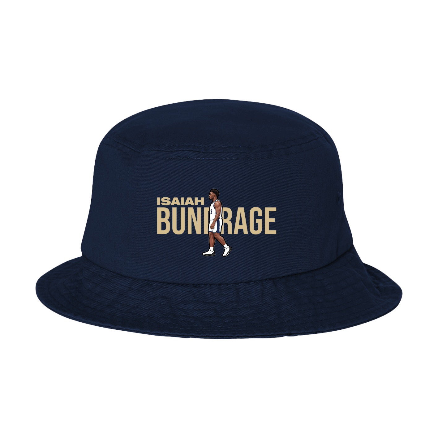 Bucket Cap — Player Name in Navy
