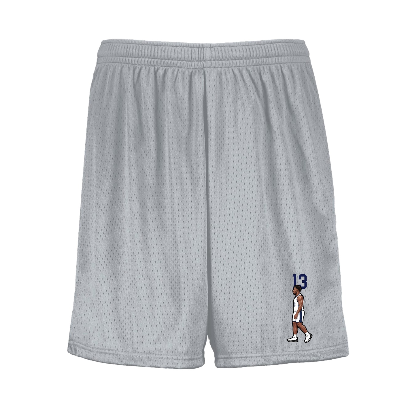 Shorts — Number Top in Silver