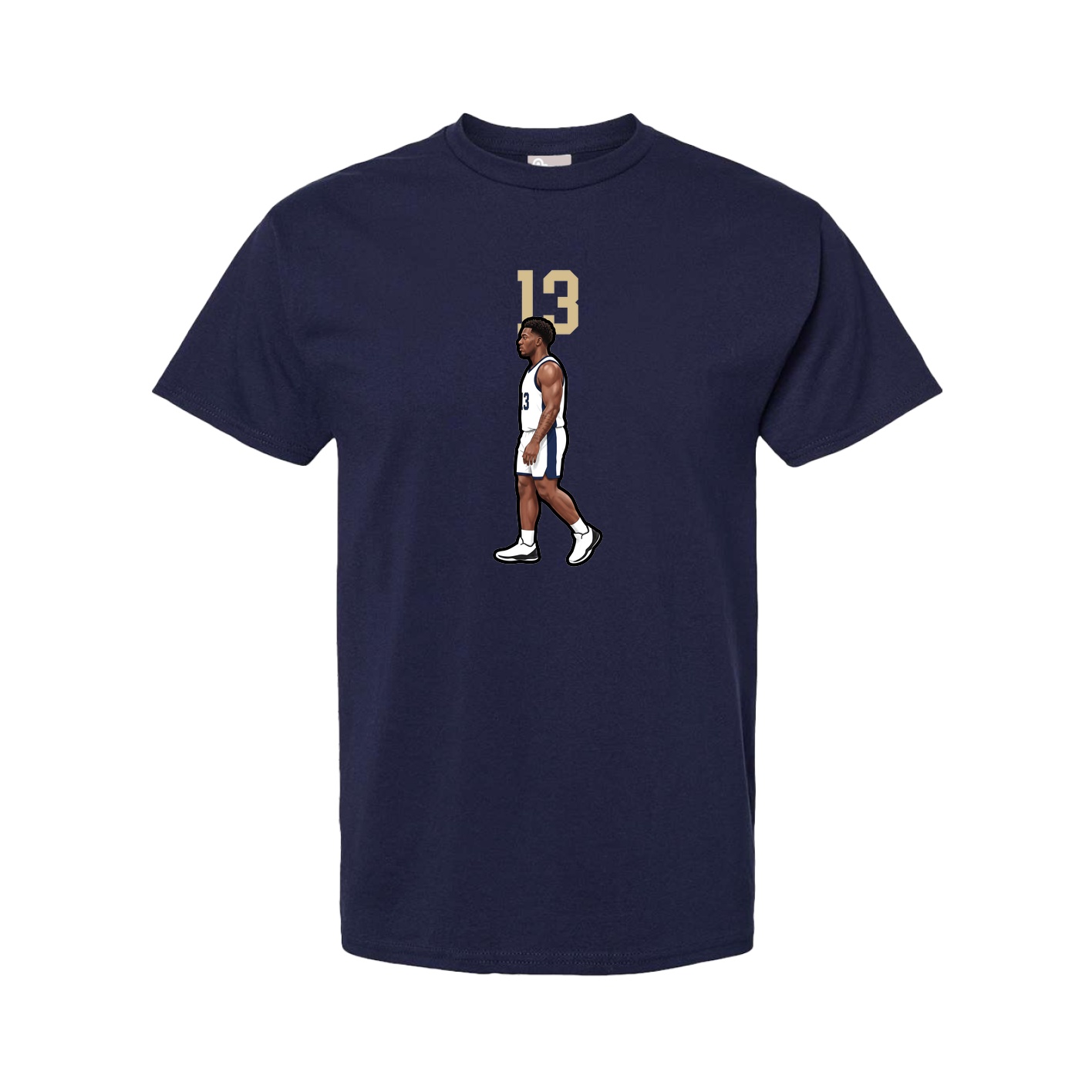 Tee — Number Top in Navy