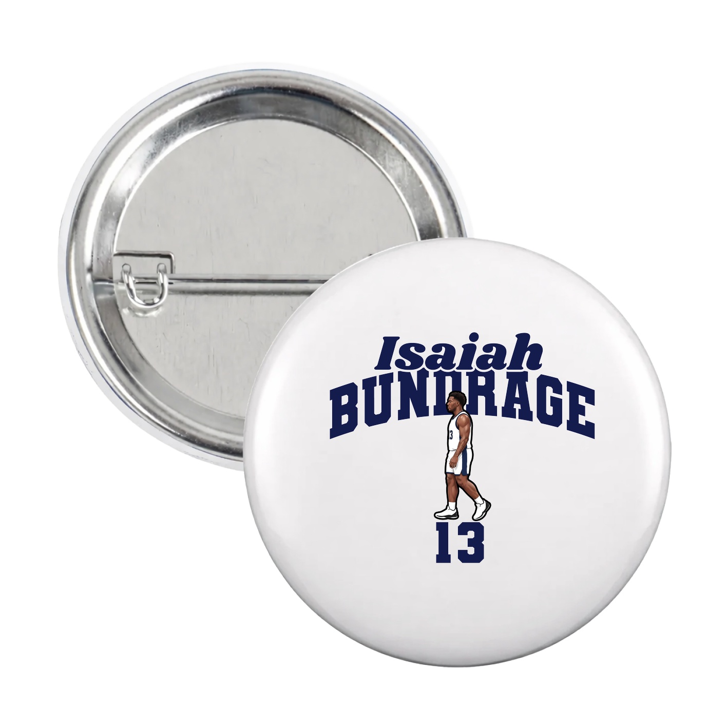 Game Day Button — Signature Arch in White