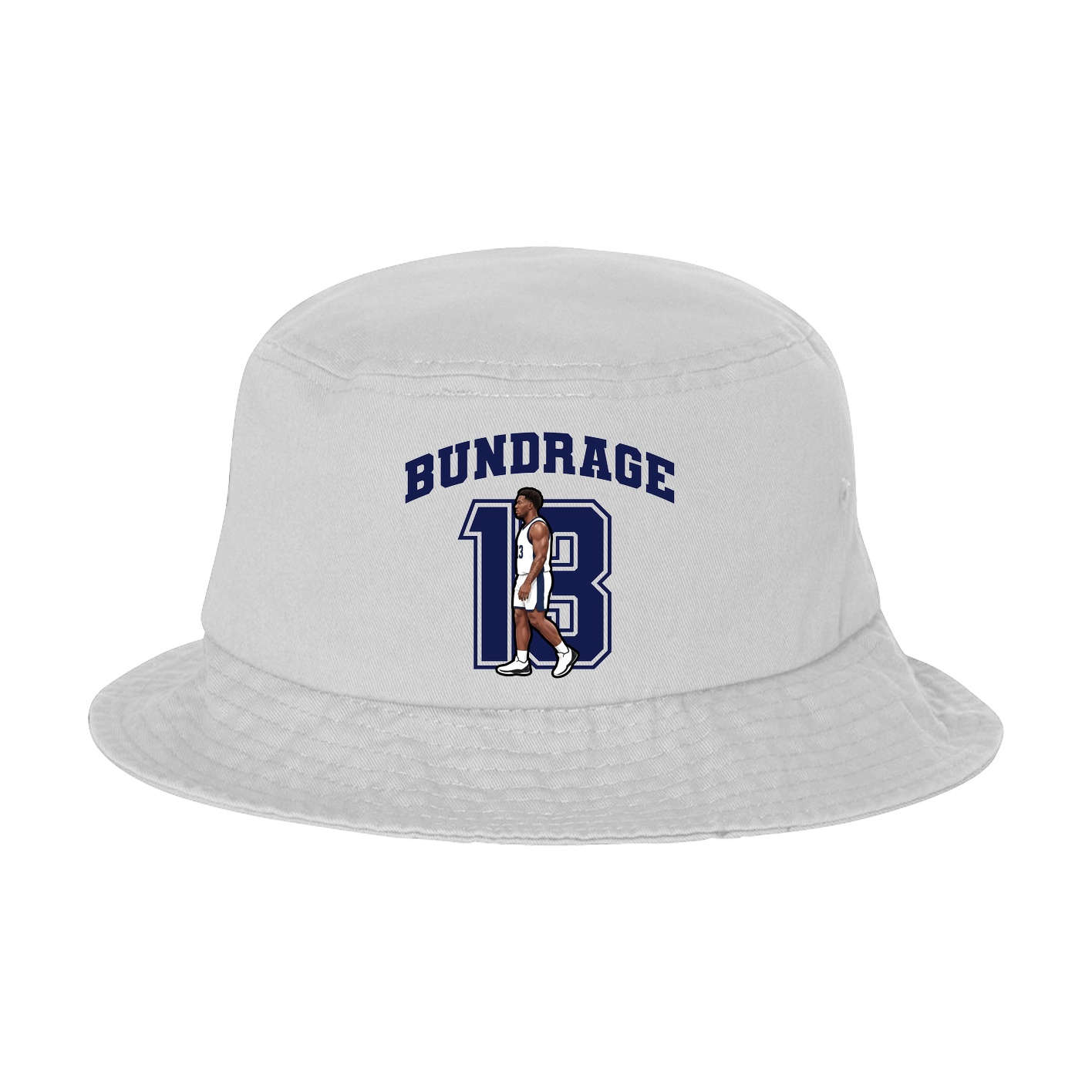 Bucket Cap — Number in White