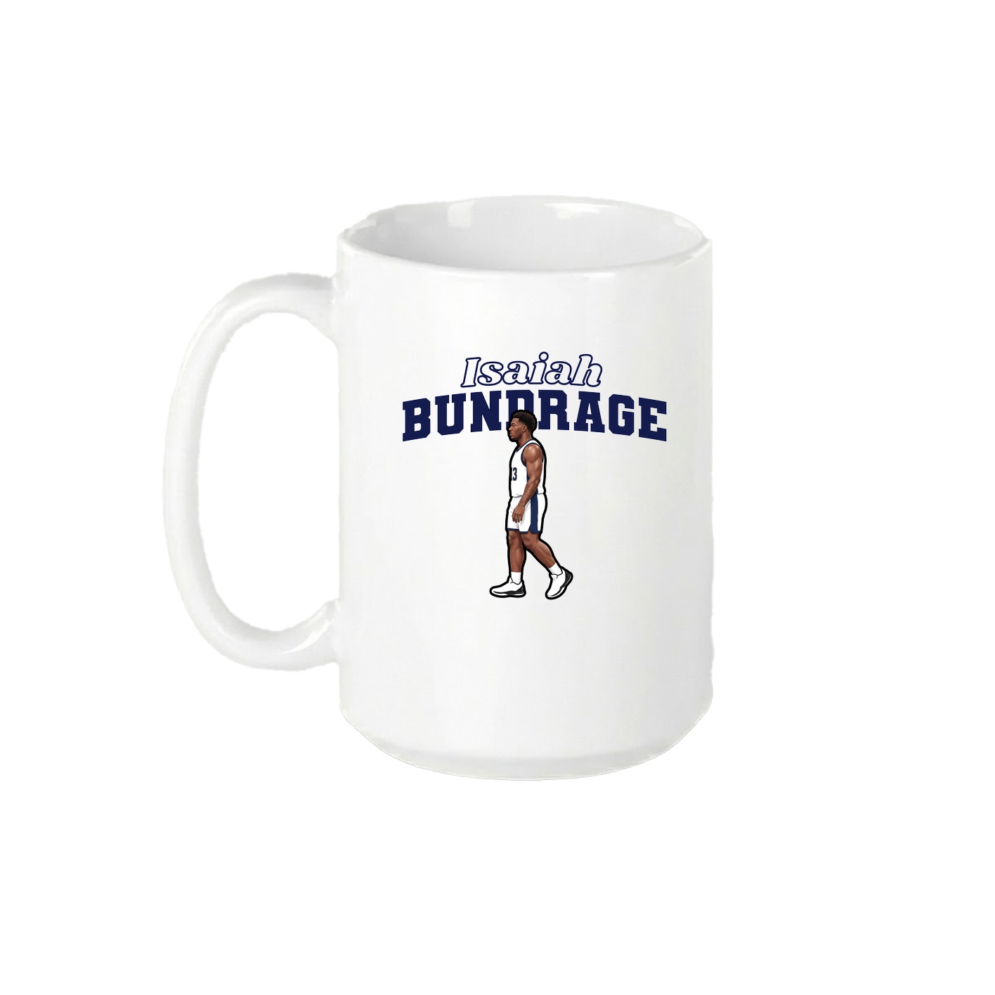 15oz Coffee Mug — Name Arch in White