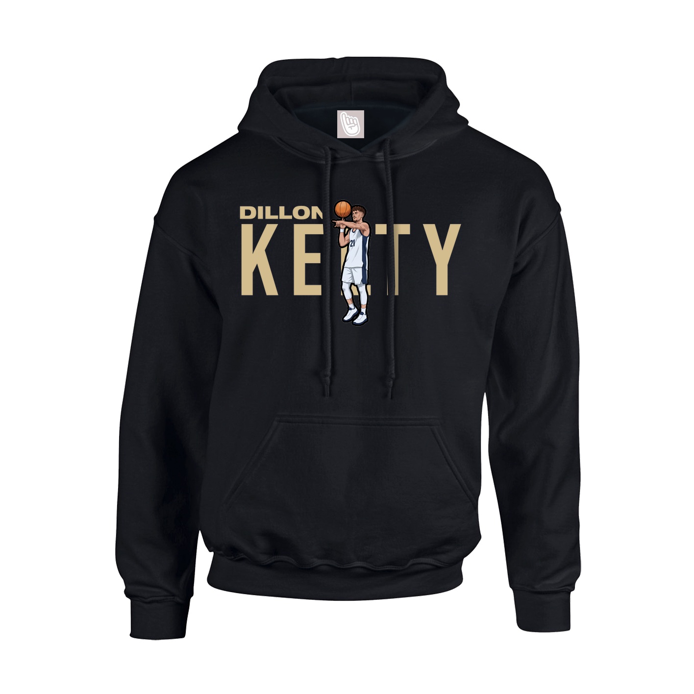 Youth Hoodie — Player Name in Black