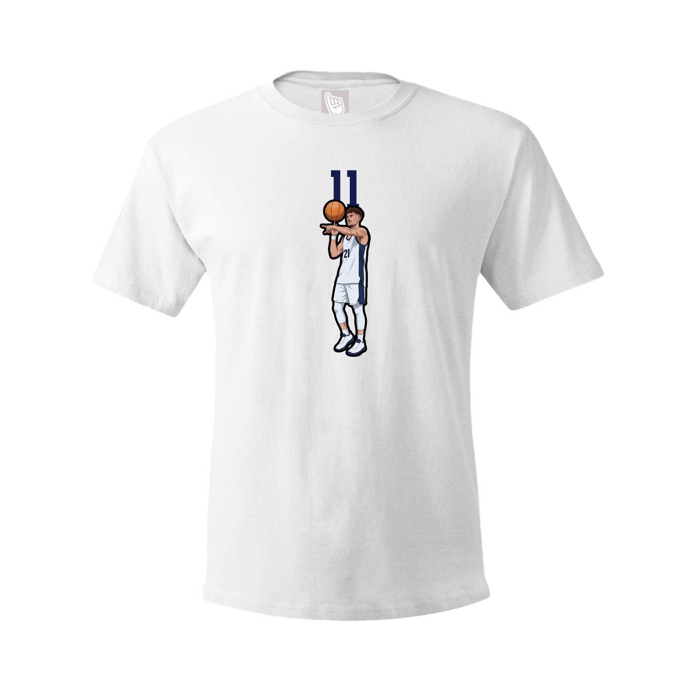 Tee — Number Top in White