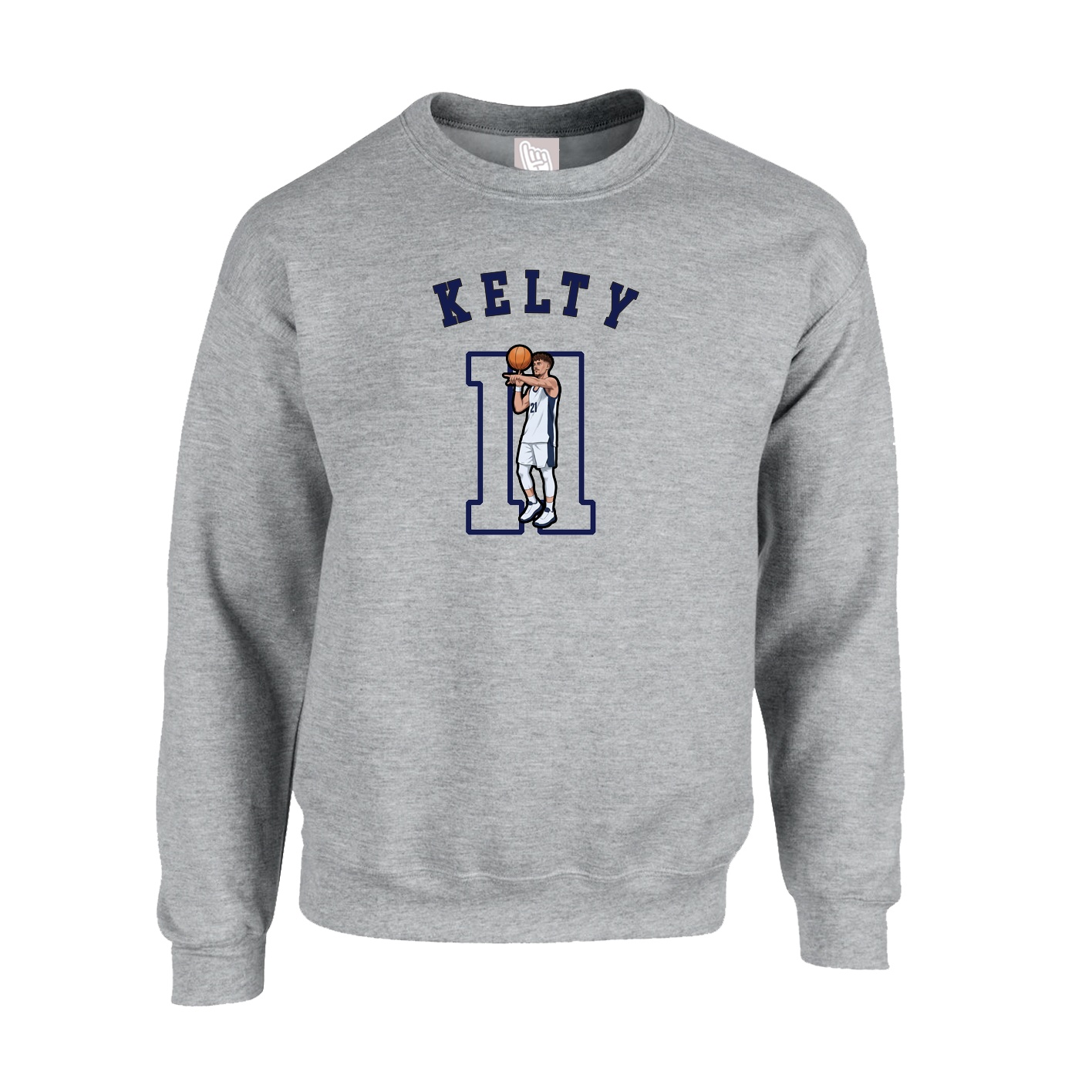Fleece Crew — Shirsey Arch in Grey