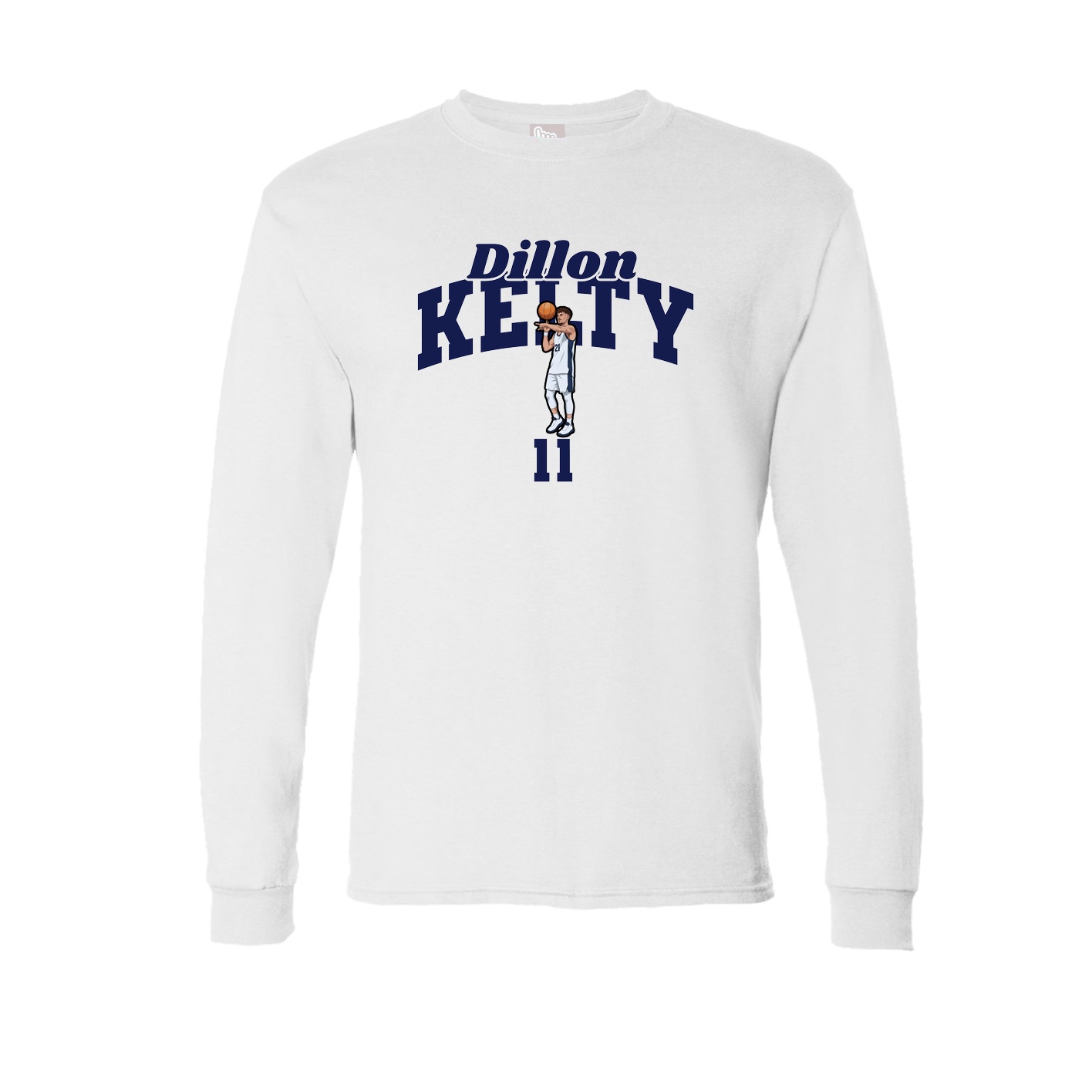 Long Sleeve Tee — Signature Arch in White