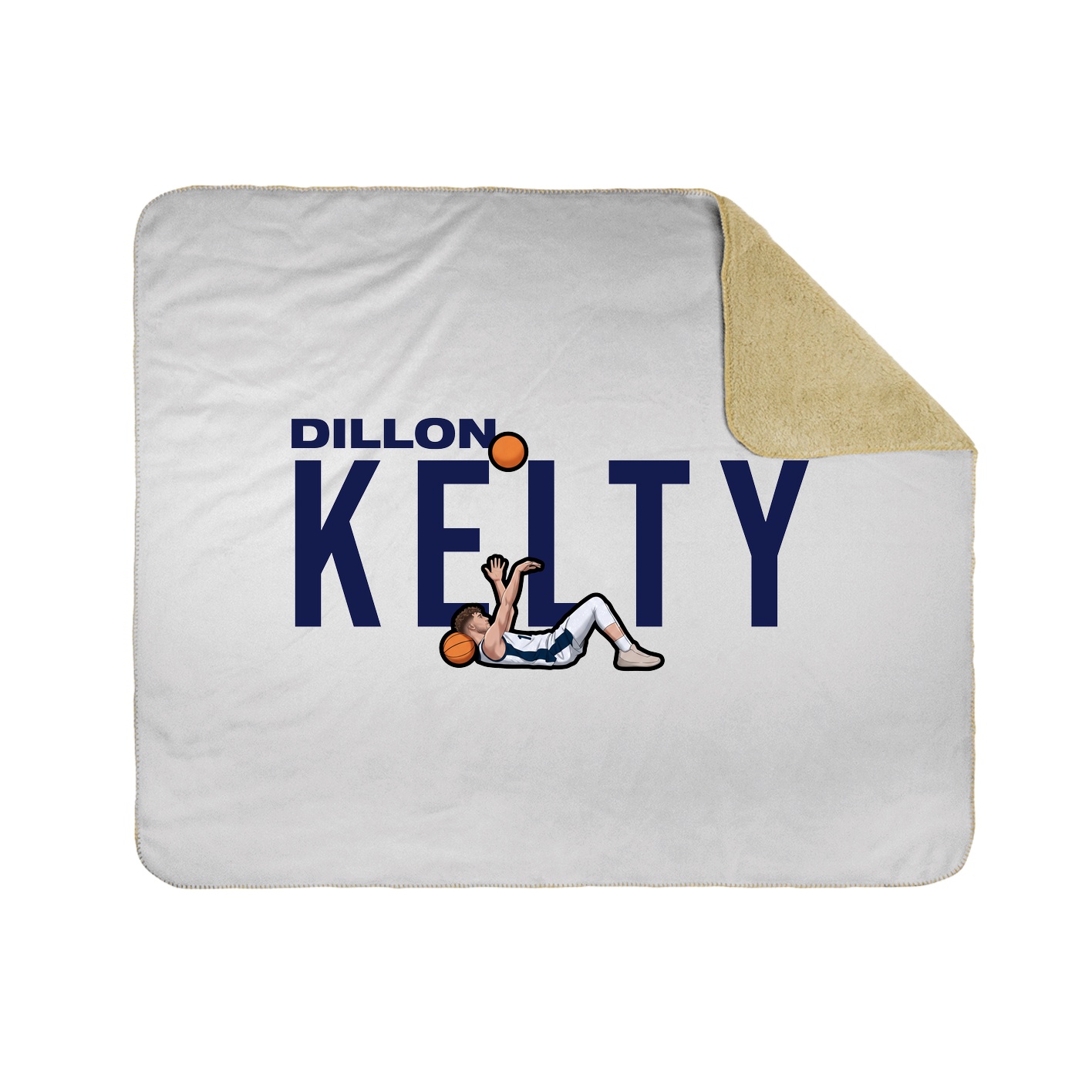 Throw Blanket — Player Name in White