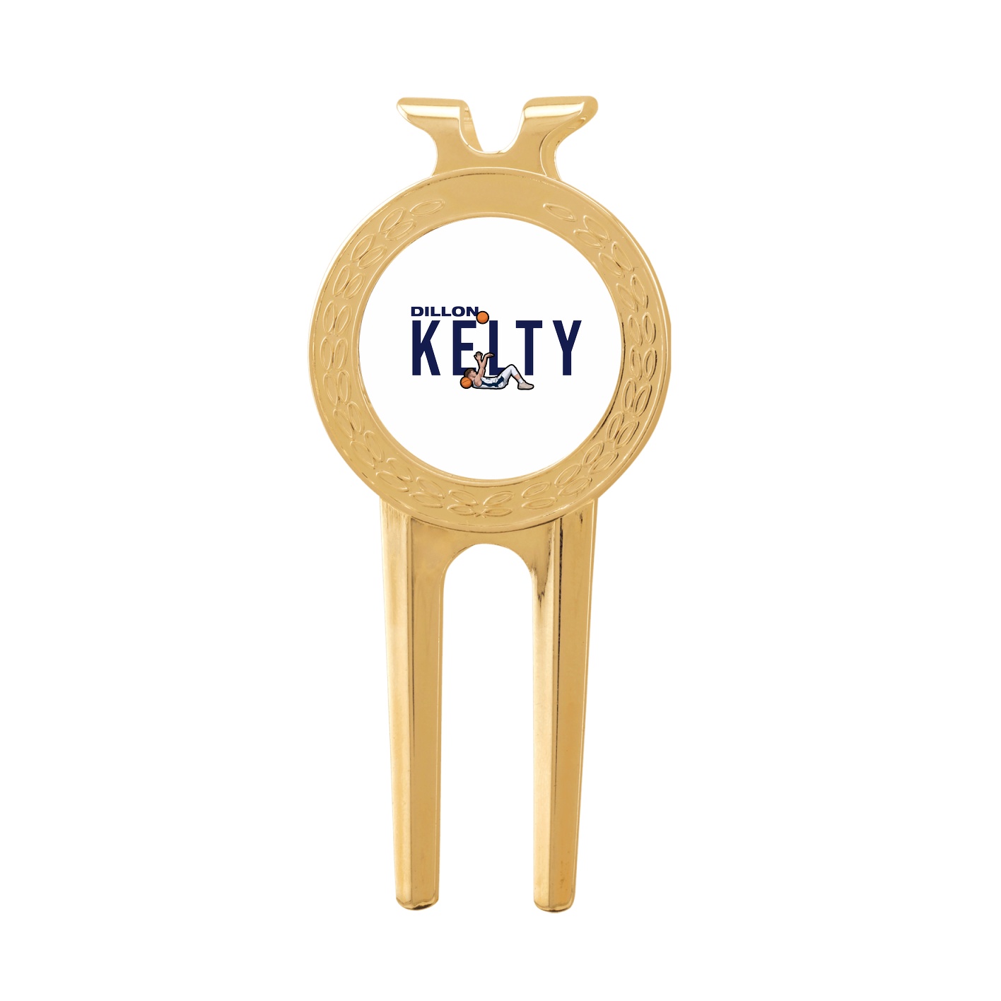 Divot Tool with Ball Marker — Player Name in Classic