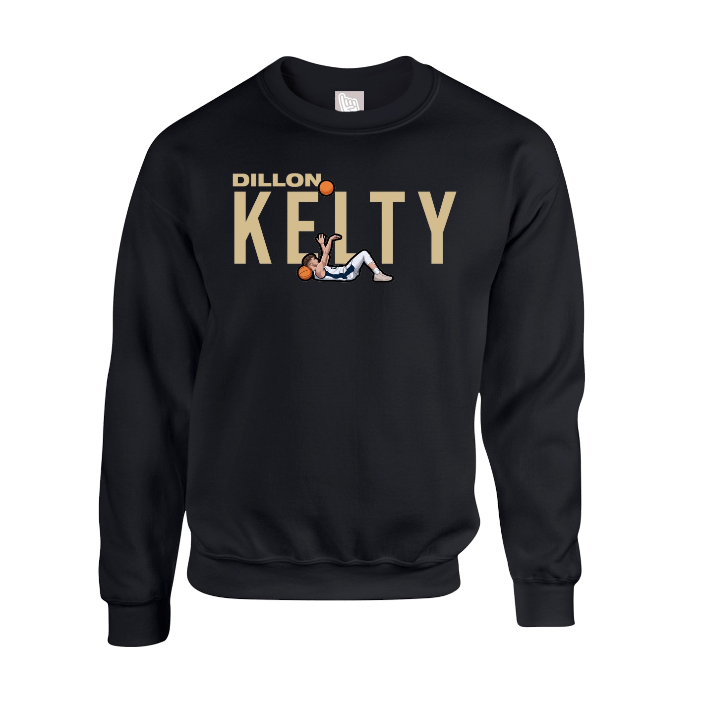 Fleece Crew — Player Name in Black