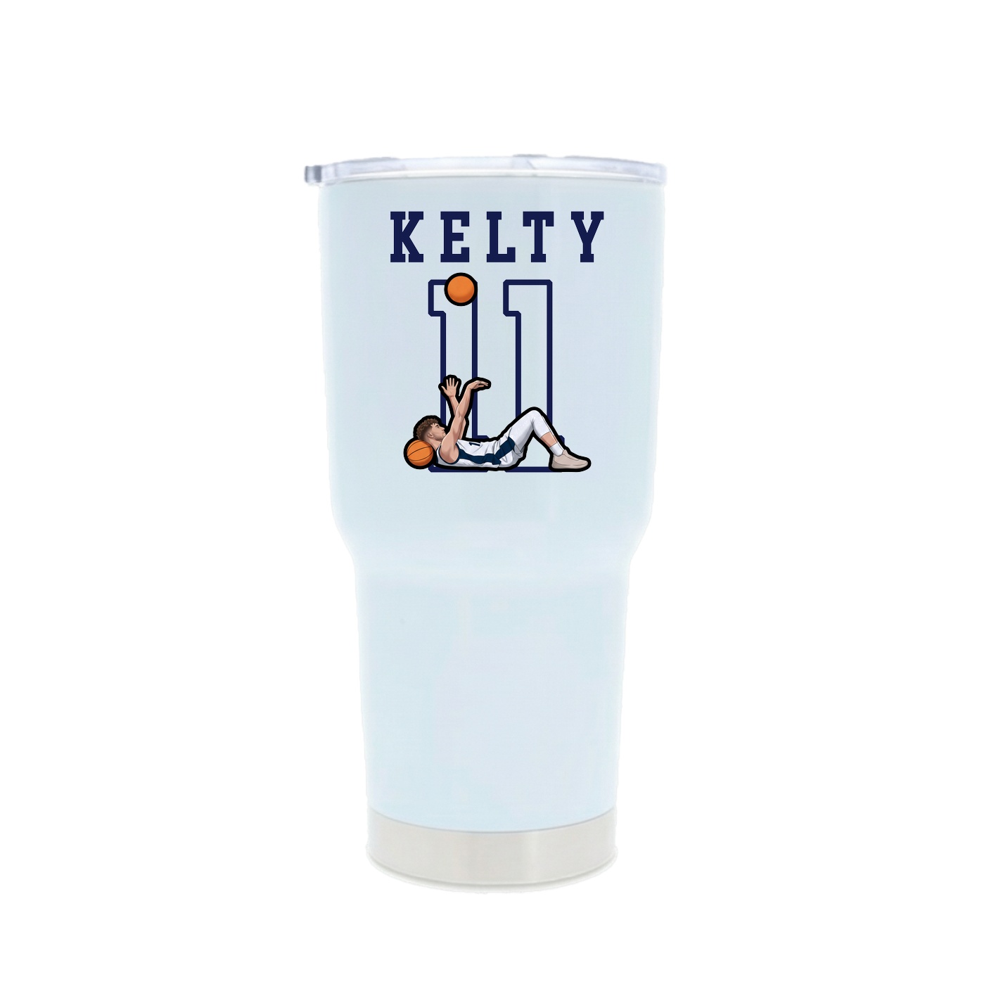 30oz Stainless Steel Tumbler — Shirsey in White