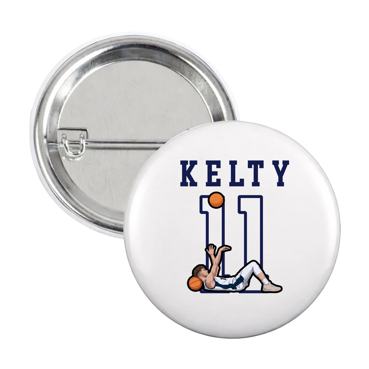 Game Day Button — Shirsey in White
