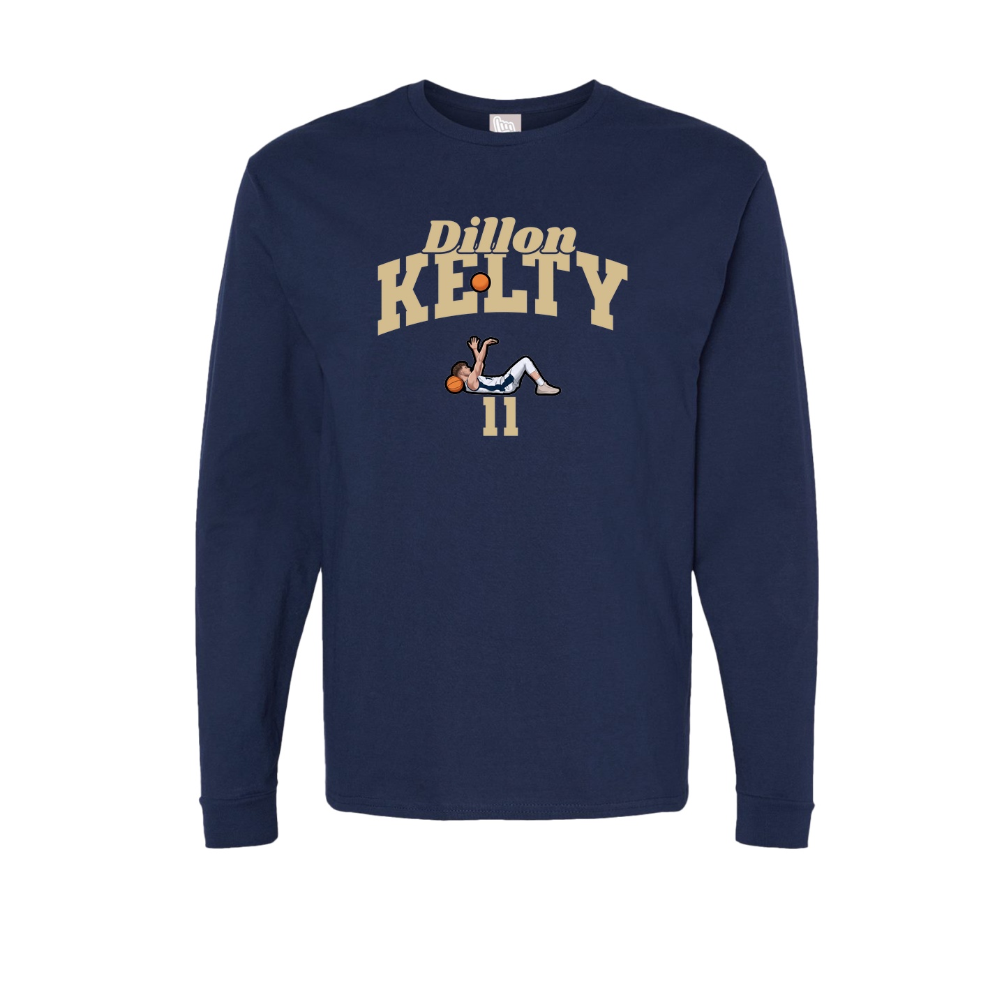 Long Sleeve Tee — Signature Arch in Navy