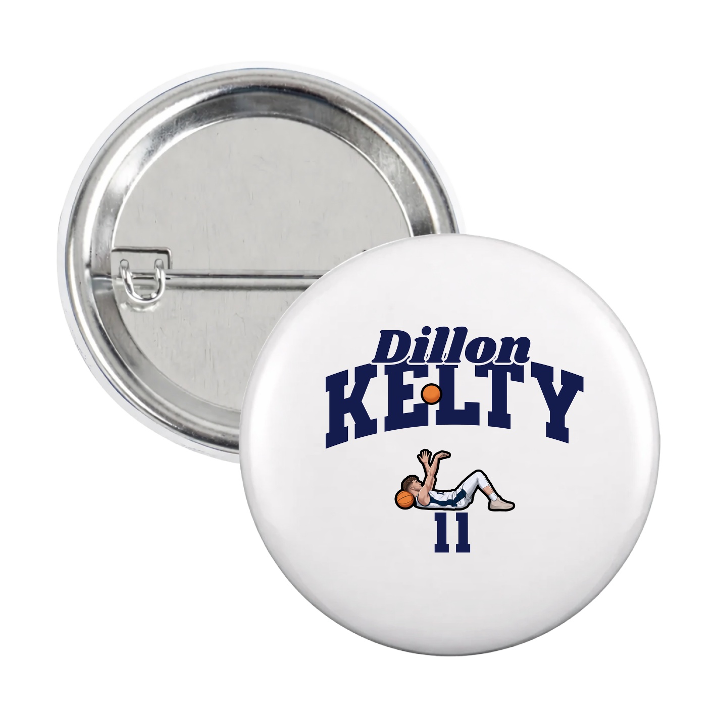 Game Day Button — Signature Arch in White