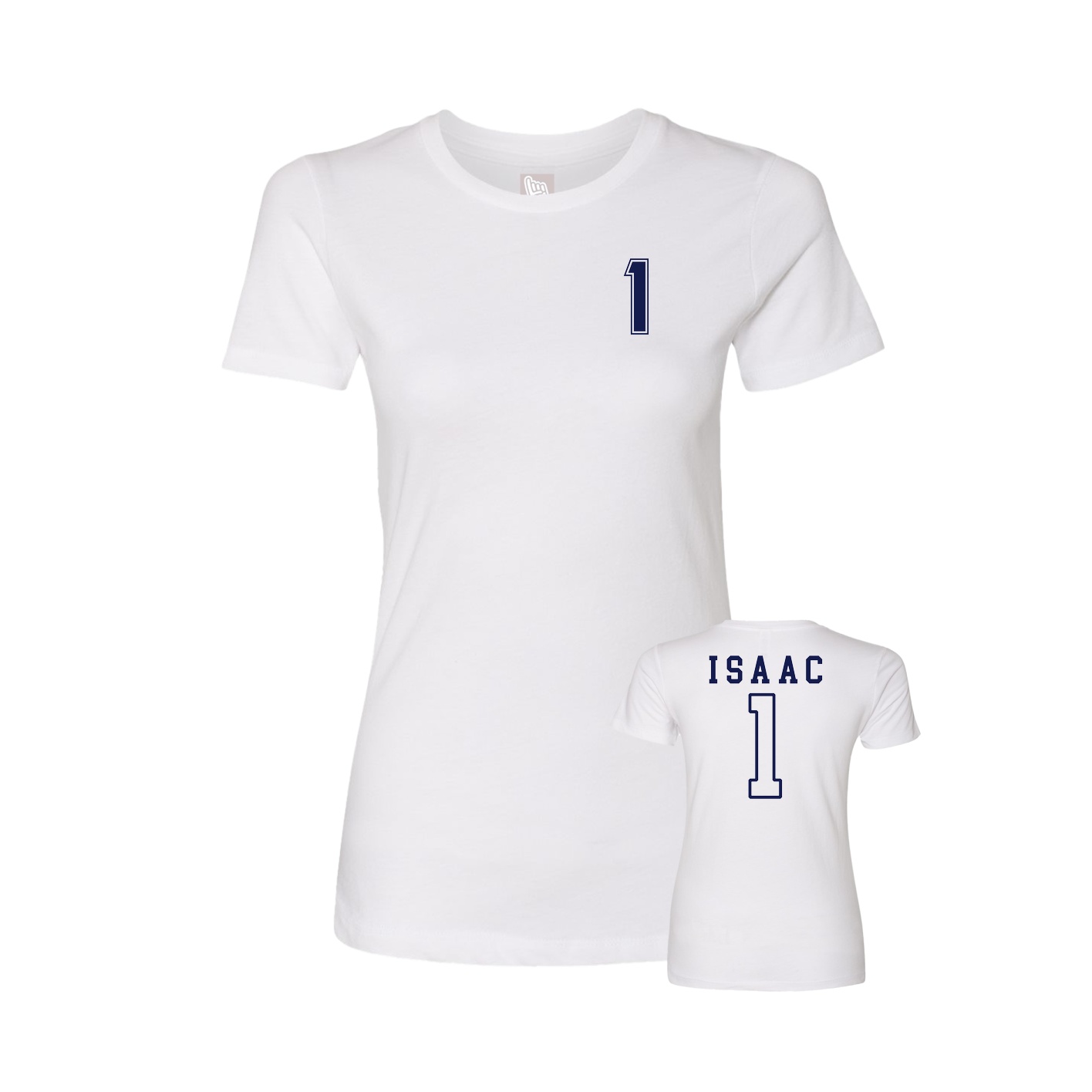 Womens Tee — Chest Back in White
