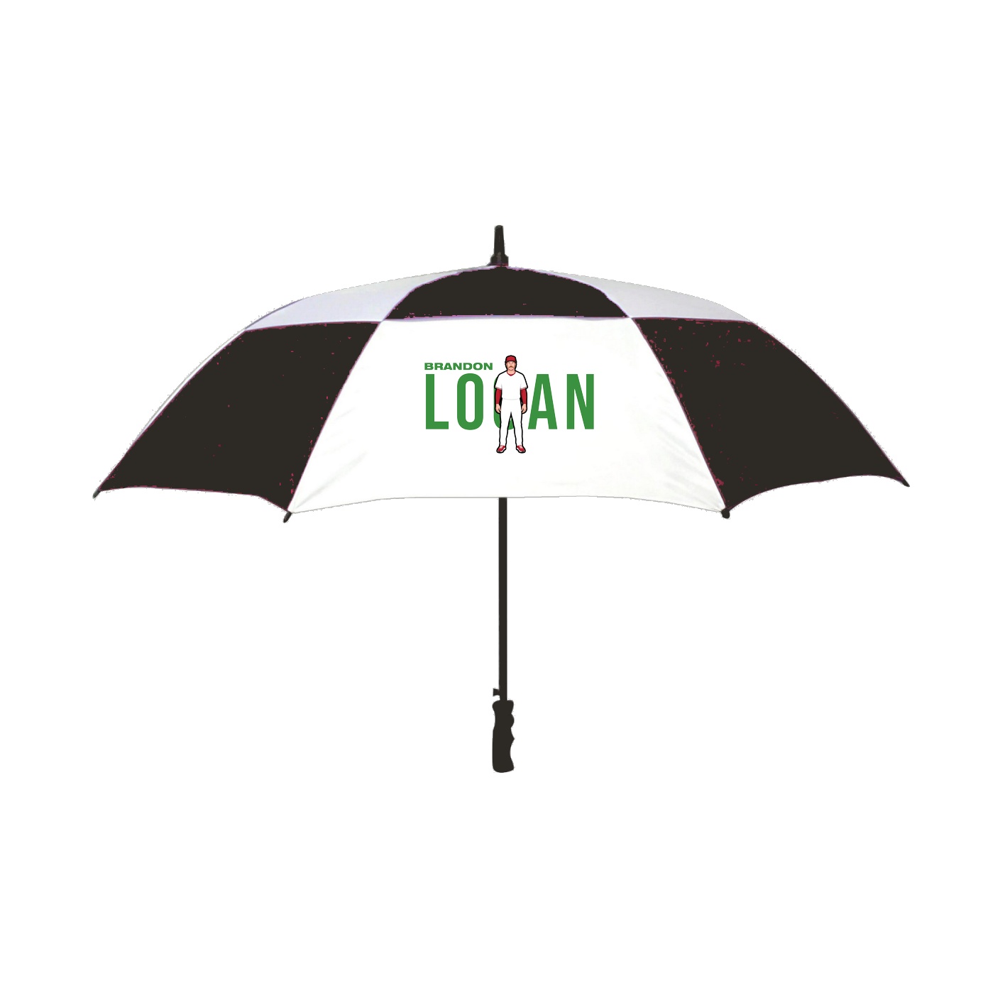 Golf Umbrella — Player Name in Black