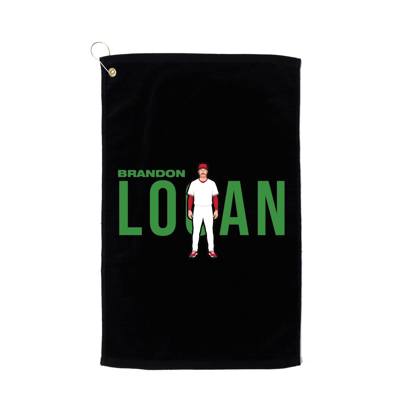 Golf Towel — Player Name in Black