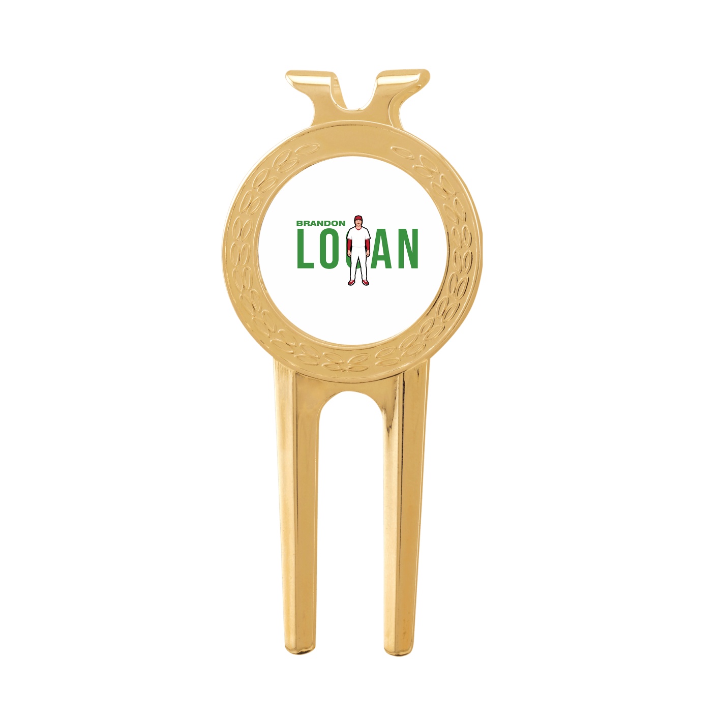 Divot Tool with Ball Marker — Player Name in Classic