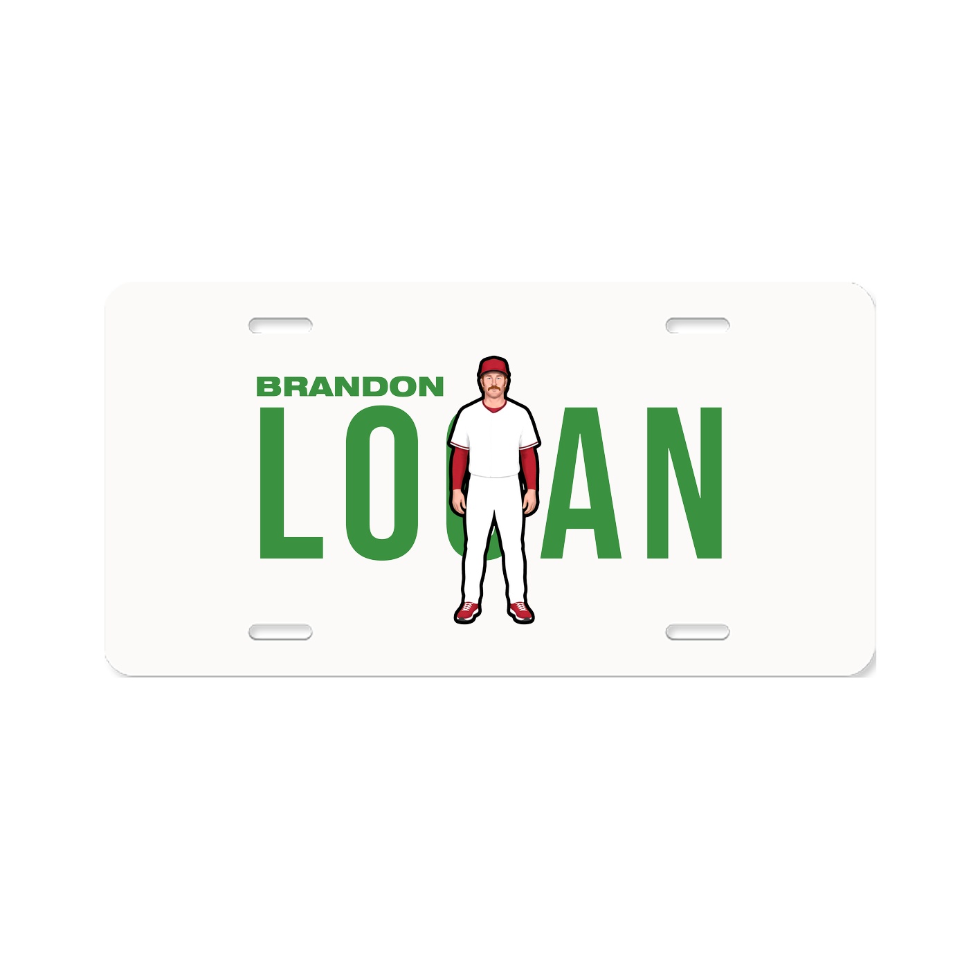 License Plate — Player Name in Classic