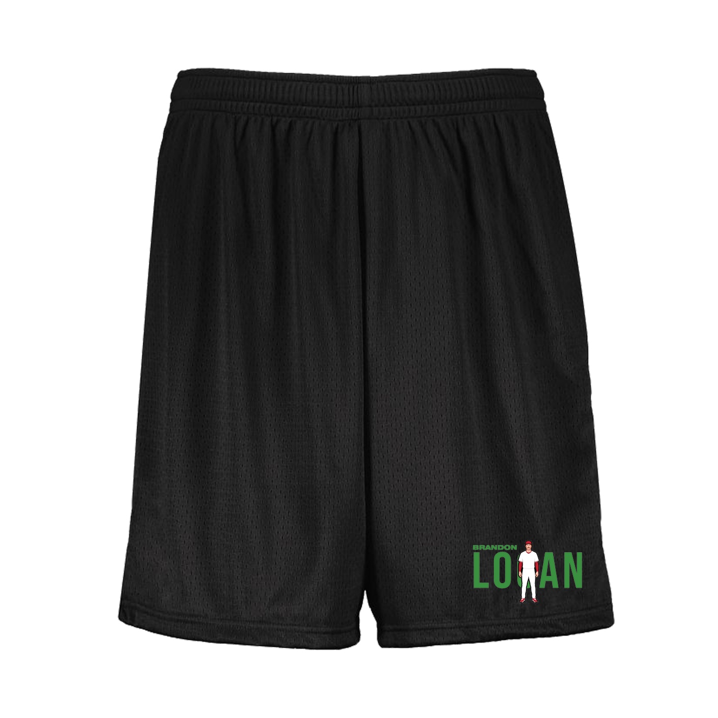Shorts — Player Name in Black