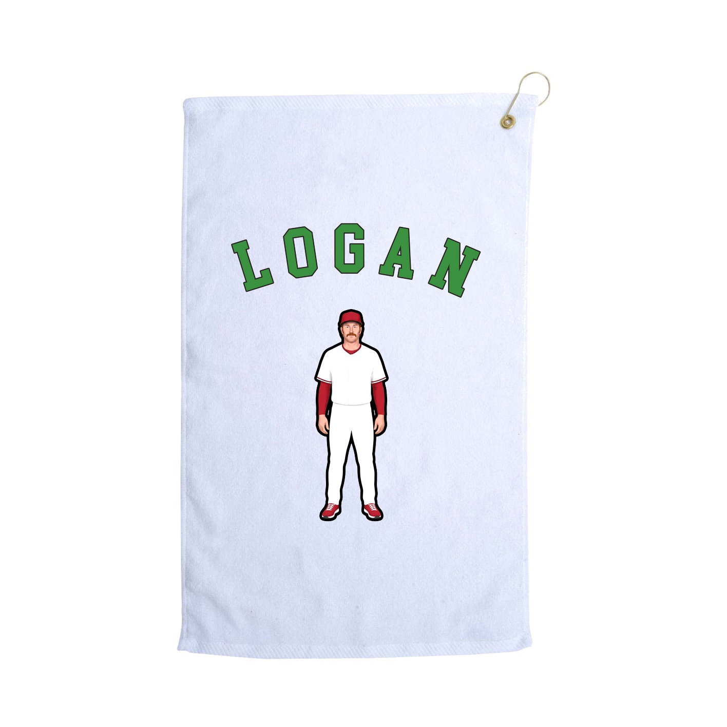 Golf Towel — Shirsey Arch in White