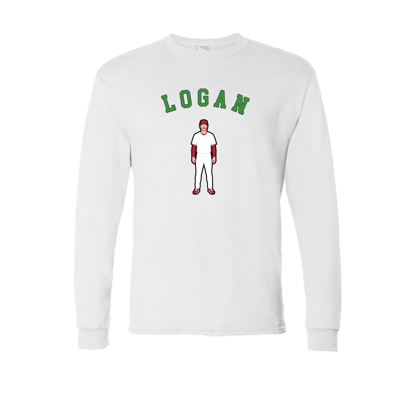 Long Sleeve Tee — Shirsey Arch in White