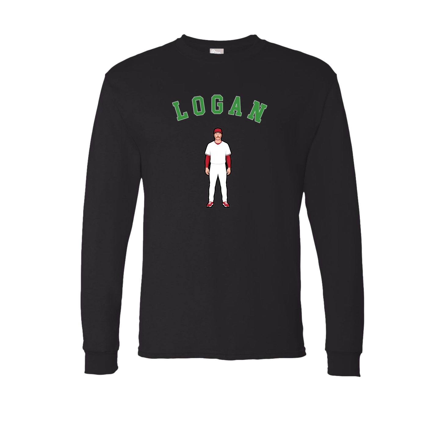 Long Sleeve Tee — Shirsey Arch in Black