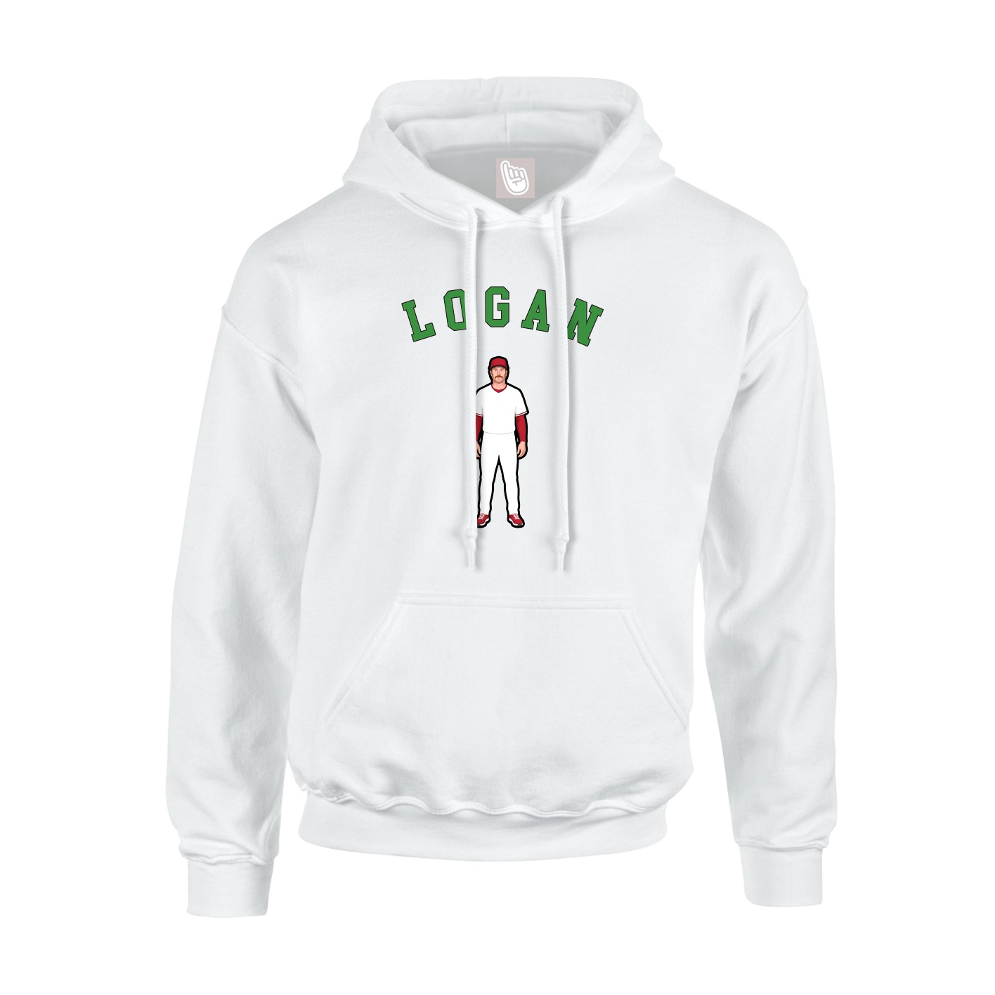 Hoodie — Shirsey Arch in White
