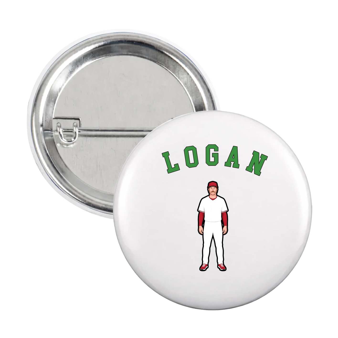 Game Day Button — Shirsey Arch in White