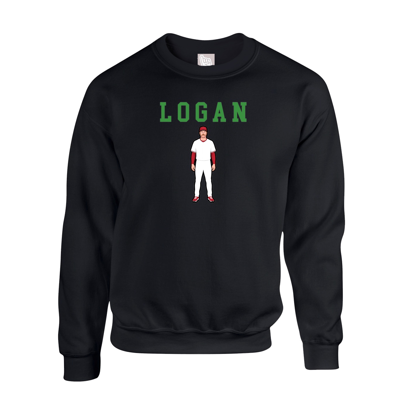 Fleece Crew — Shirsey in Black