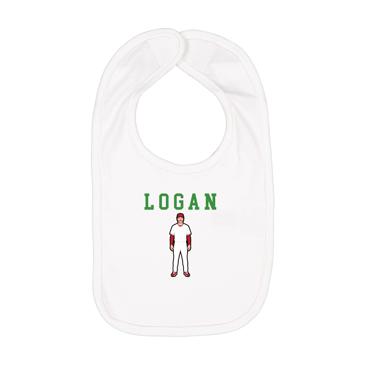 Infant Bib — Shirsey in White
