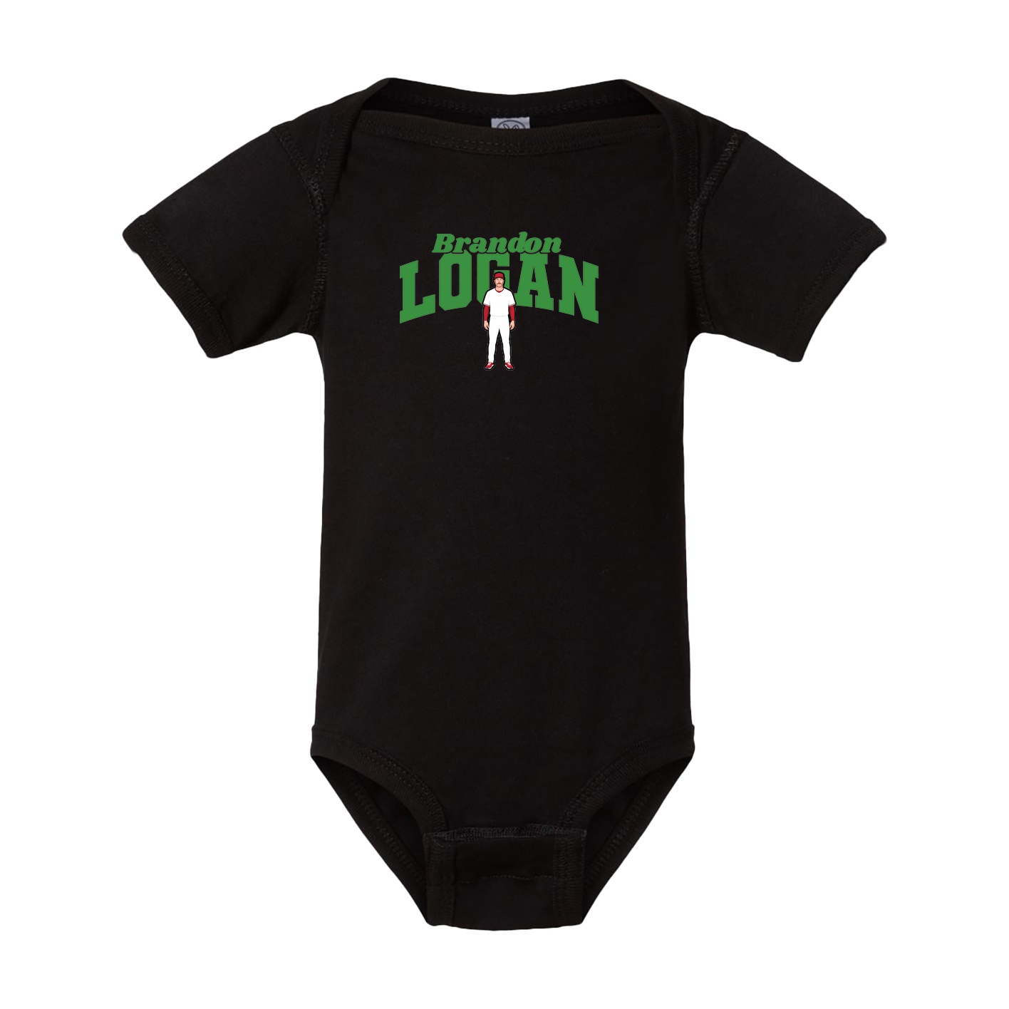 Baby Onesie — Signature Arch in Black