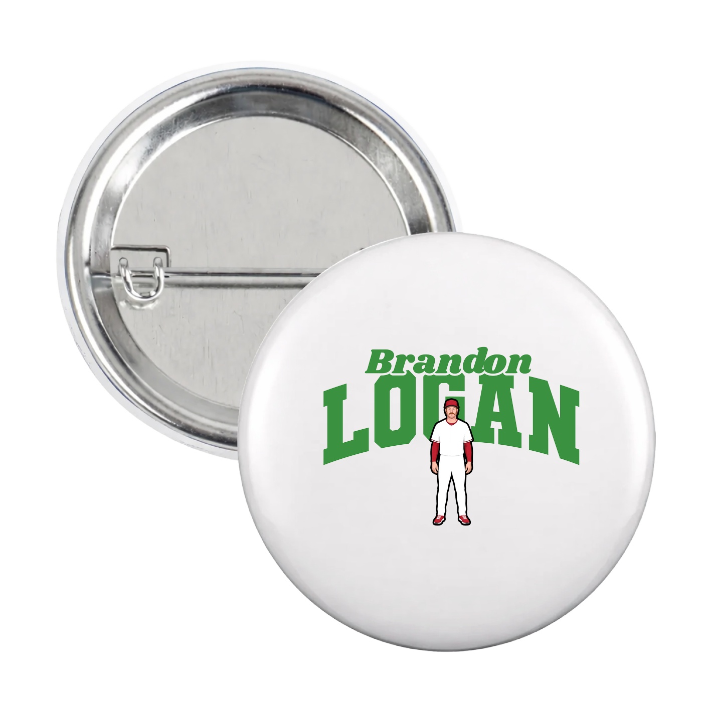 Game Day Button — Signature Arch in White