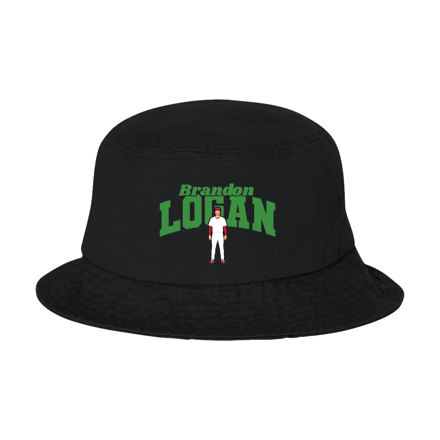 Bucket Cap — Signature Arch in Black