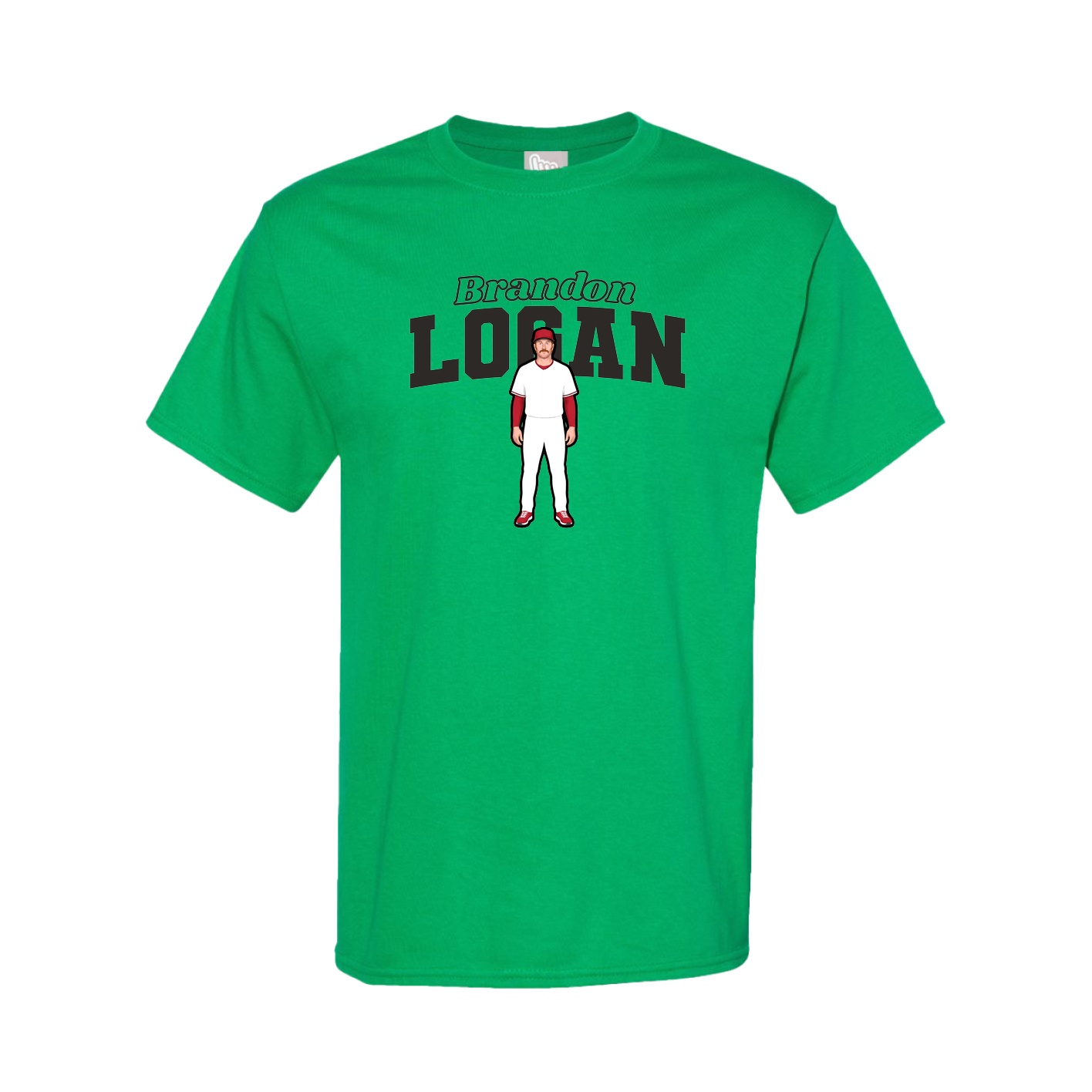 Youth Tee — Name Arch in Green